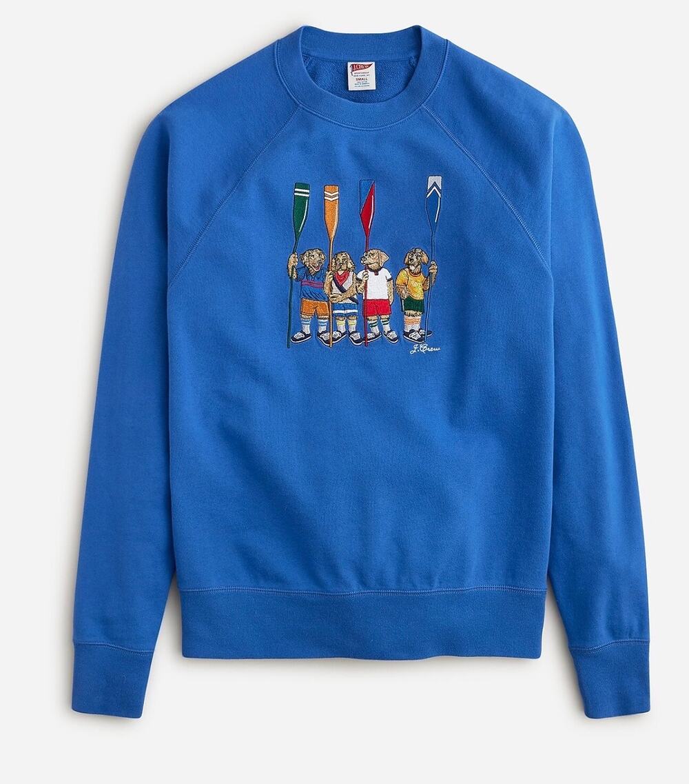 J.Crew - Lightweight french terry oarsman dog sweatshirt / S